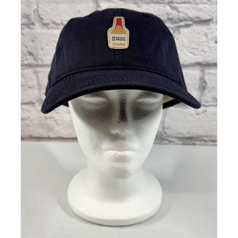 Makers Mark Kentucky Whiskey Unisex Embroidered Adjustable Hat Blue BRAND NEW